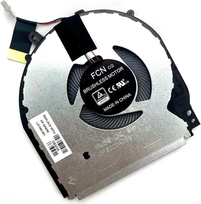 Alt view image 3 of 5 - Cpu cooling fan for HP Pavilion X360 14-DH 14-DQ 14M-DH 14M-DH0003DX Seeire
