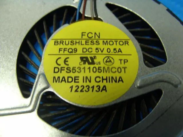 Alt view image 3 of 5 - Cpu cooling fan for HP Pavilion TS 15-n210dx 15.6 inches 736278-001