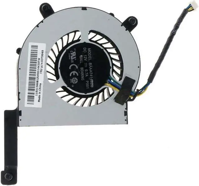 Alt view image 2 of 5 - Cpu cooling fan for Lenovo ThinkCentre M73 M83 M93 M93p 03T9949