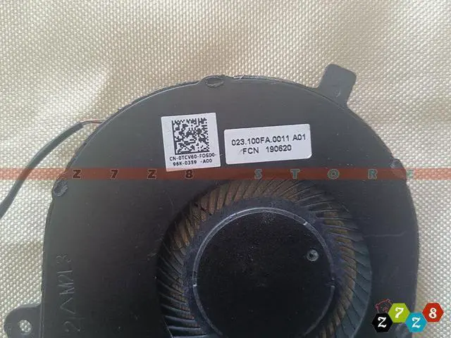 Alt view image 3 of 5 - Cpu cooling fan for Dell Latitude 3301 Vostro 5390 5391 Inspiron 7391 0TCV60
