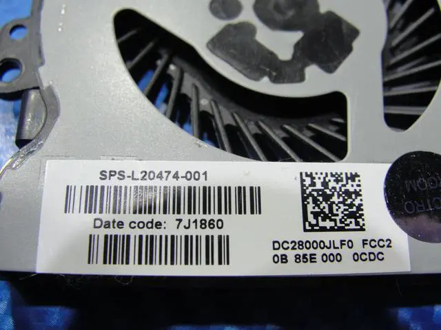 Alt view image 3 of 5 - Cpu cooling fan for HP Pavilion 15-da0012dx 15.6 inches L20474-001
