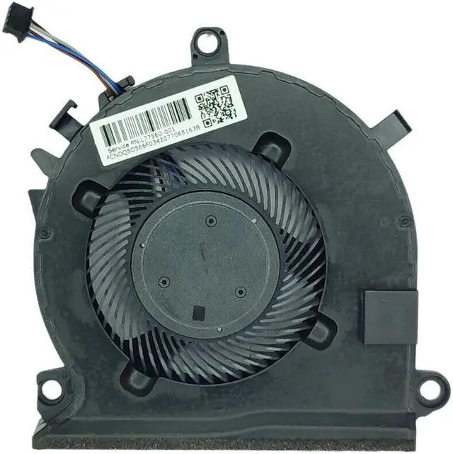 Alt view image 2 of 5 - Cpu cooling fan for HP Pavilion Gaming 15-ec1046nr