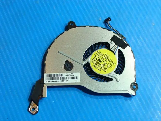 Alt view image 2 of 5 - Cpu cooling fan for HP Notebook 15-f023wm 15.6 inches 736278-001 45U87TP103