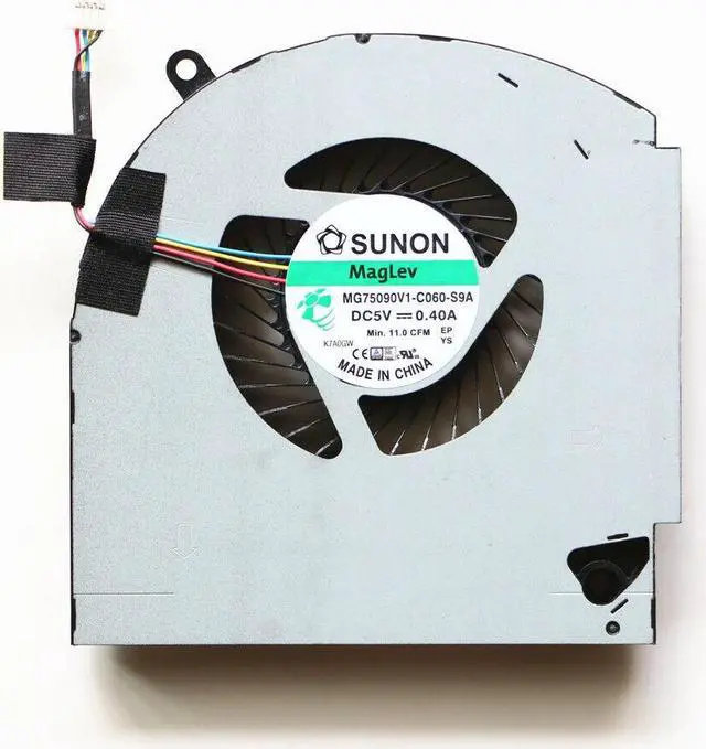 Alt view image 3 of 5 - Gpu and Cpu cooling fan for Dell Alienware 17 R4 17 R5 P31E LR DC5V