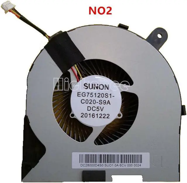Alt view image 3 of 5 - Gpu and Cpu cooling fan for Lenovo Legion Y720-15IKB 4WIRE DC5V Y720