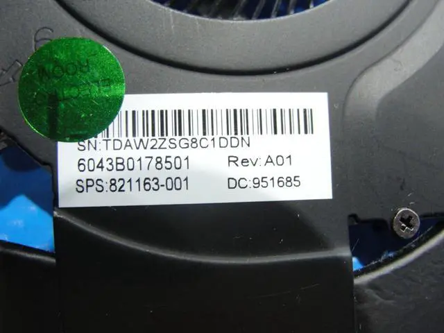 Alt view image 3 of 5 - Cpu cooling fan for HP EliteBook 840 G3 14 inches with Heatsink 6043B0178501 821163-001