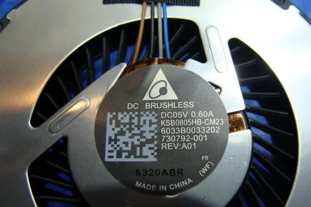 Alt view image 3 of 5 - Cpu cooling fan for HP EliteBook 840 G2 14 inches 6033B0033202 730792-001