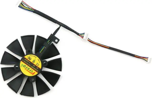 Alt view image 3 of 5 - Cpu cooling fan for FDC10U12S9-C/FDC10H12S9-CASUS GTX1060 1070 1080