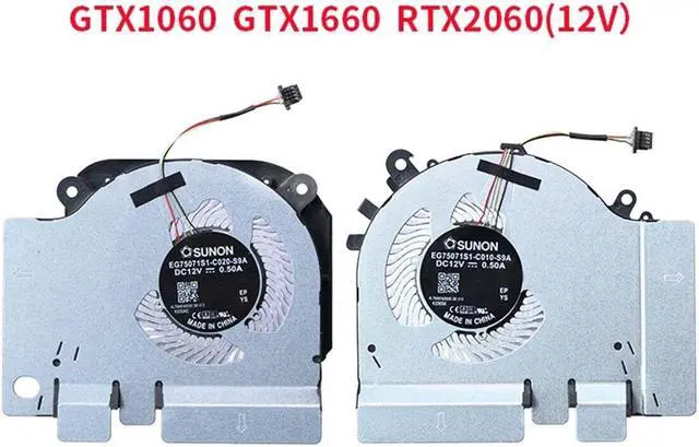 Alt view image 3 of 5 - Gpu and Cpu cooling fan for Xiaomi 15.6 171501 171502 XMG1902 GTX1050 1060 RTX2060