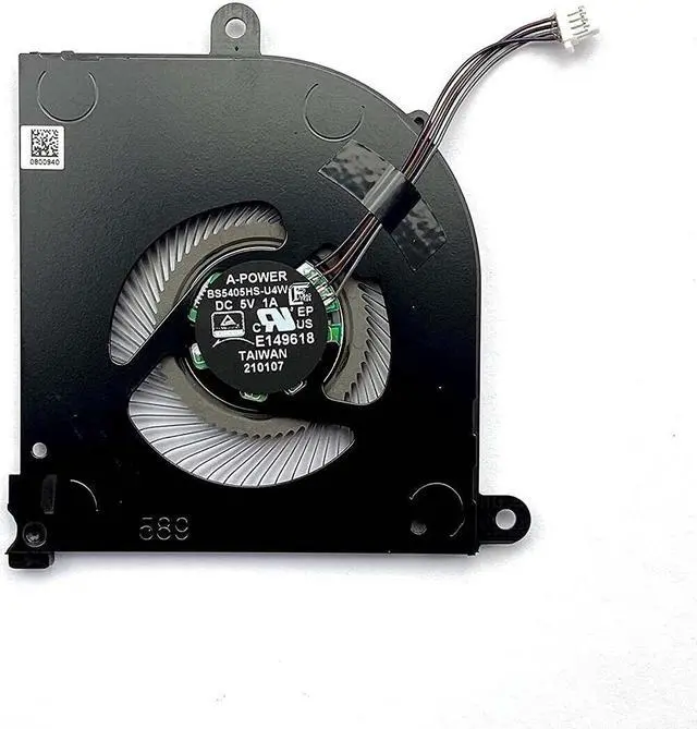 Alt view image 3 of 5 - Gpu and Cpu cooling fan for MSI Stealth 15M MS-1562 MS-1563 BS5405HS-U4W U4X