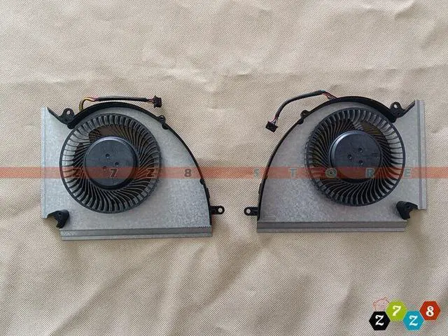 Alt view image 2 of 5 - Gpu and Cpu cooling fan for 4-Pin MSI GP76 GE76 WE76 MS-17K2 MS-17K3