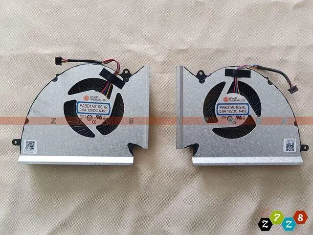 Main image of Gpu and Cpu cooling fan for 4-Pin MSI GP76 GE76 WE76 MS-17K2 MS-17K3