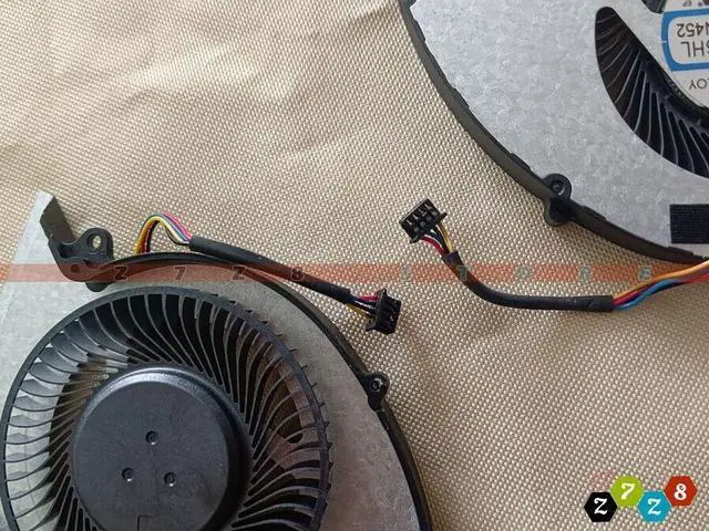 Alt view image 3 of 5 - Gpu and Cpu cooling fan for 4-Pin MSI GP76 GE76 WE76 MS-17K2 MS-17K3