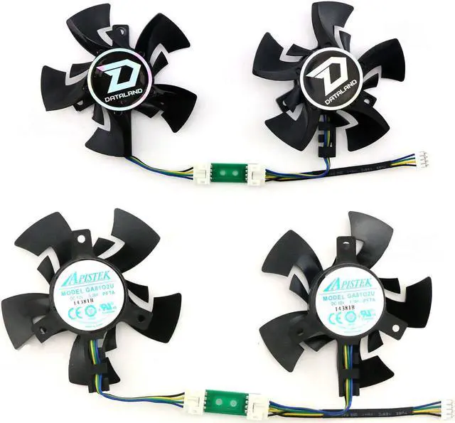 Alt view image 3 of 5 - Cpu cooling fan for Power Board R9 380 285 2G/4G GA81O2U