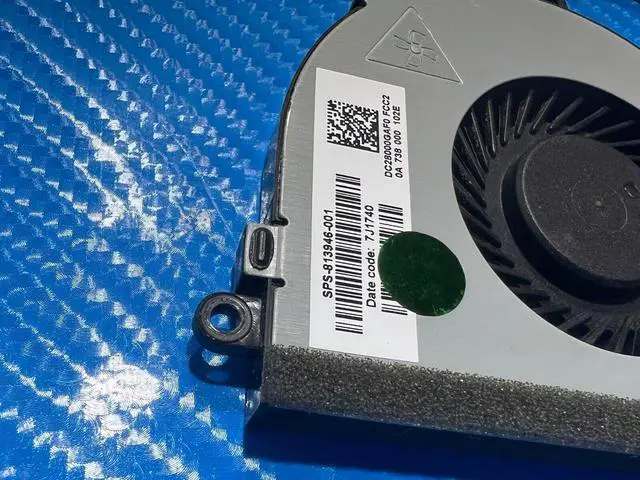 Alt view image 2 of 5 - Cpu cooling fan for HP 250 G5 15.6 inches with Heatsink 813946-001