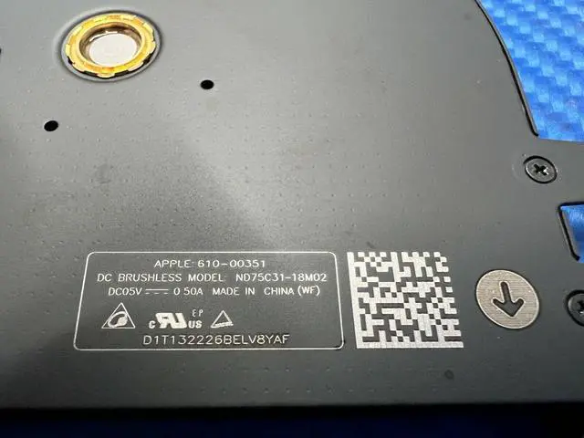 Alt view image 3 of 5 - Cpu cooling fan for Pro A2141 16 inches 2019 MVVJ2LL/A Right 923-03875