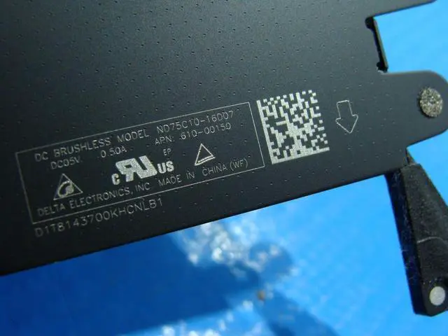 Alt view image 3 of 5 - Cpu cooling fan for Pro A1707 15 inches Latte 2016 MLW72LL/A Right 923-01471