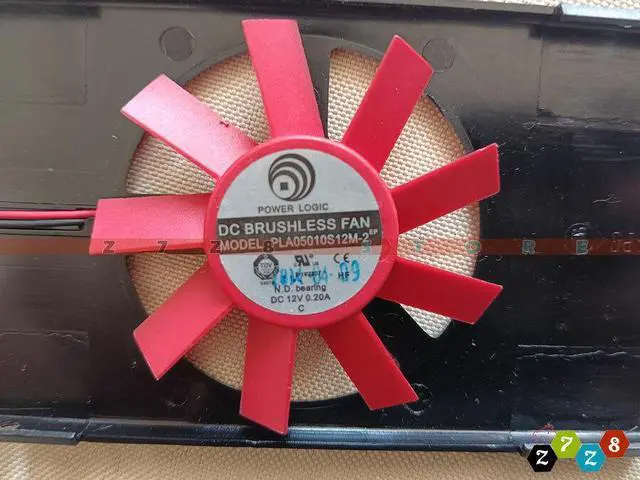 Alt view image 3 of 5 - Cooling fan  for PLA05010S12M-2 AMD FirePro Graphics V3900 Video Card 2Pin