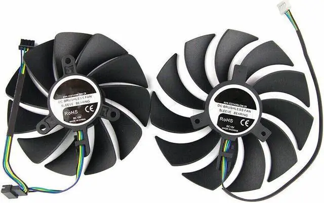 Alt view image 2 of 5 - Cooling fan  for Left Right RTX3070 8GB Twin Edge Graphics Card