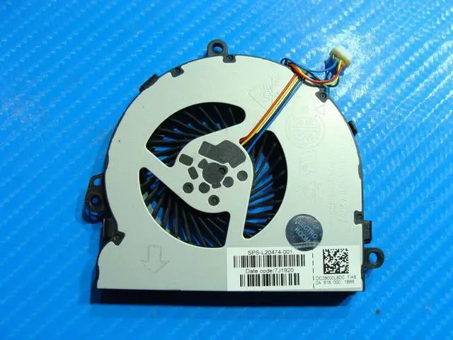Alt view image 2 of 5 - Cpu cooling fan for HP 15-db0011dx 15.6 inches L20474-001 DC28000L8D0