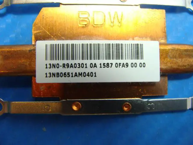 Alt view image 3 of 5 - Cpu cooling fan for Asus X555LA-BHI5N12 15.6 inches with Heatsink 13N0-R9A0301 13NB0651AM0401