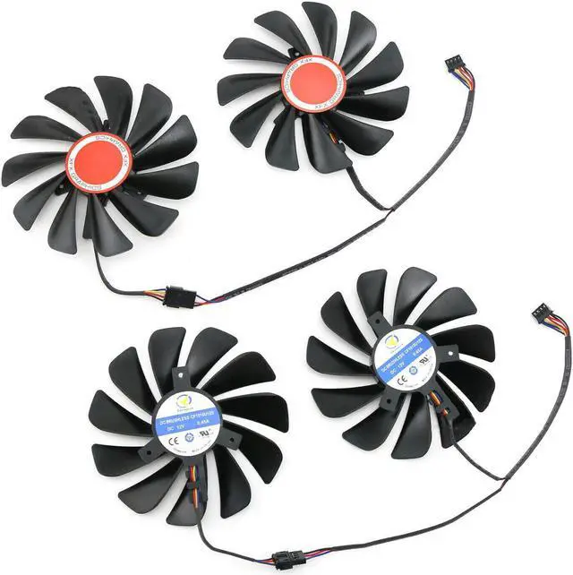 Alt view image 3 of 5 - Cooling fan  for XFX RX580 590 8G Black Wolf Edition Graphics Card