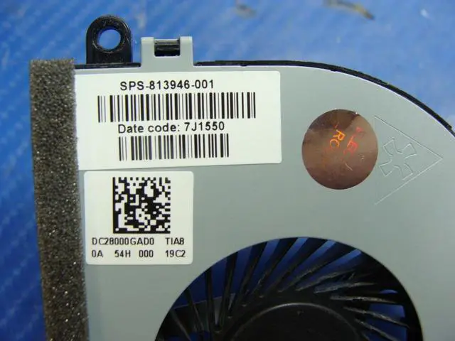 Alt view image 3 of 5 - Cpu cooling fan for HP 15-af013cl 15.6 inches 813946-001 DC28000GAD0