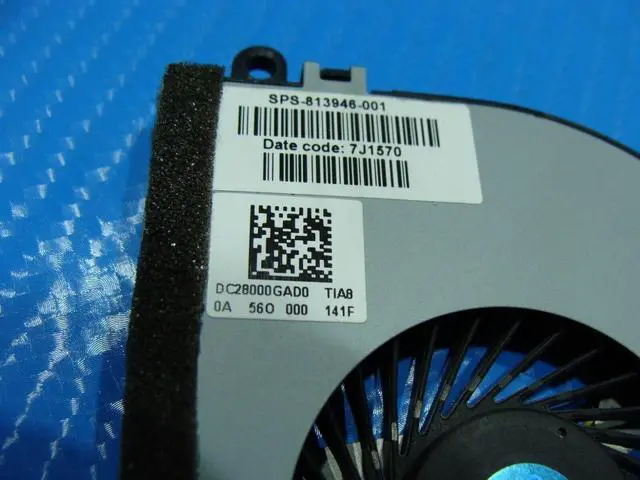 Alt view image 3 of 5 - Cpu cooling fan for HP 15-ac178nr 15.6 inches DC28000GAD0 813946-001