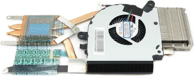 Alt view image 3 of 5 - Cpu cooling fan for MSI Thin GF75 Thin 10UC with Heatsink