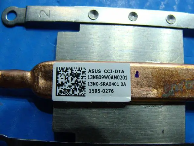 Alt view image 3 of 5 - Cpu cooling fan for Asus Q503UA 15.6 inches with Heatsink 13NB09W0AM0201