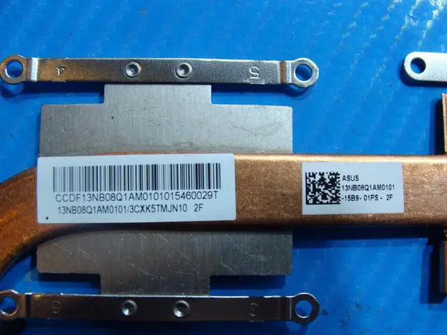 Alt view image 3 of 5 - Cpu cooling fan for Asus K501UX-WH74 15.6 inches with Heatsink 13NB08Q1AM0101