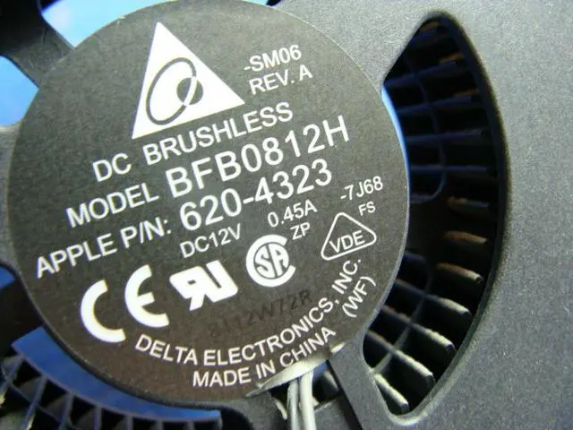 Alt view image 3 of 5 - Cpu cooling fan for A1224 MB323LL/A Early 2008 20 inches BFB0812H 922-8509