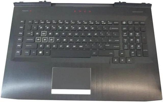 Main image of replacement keyboard for HP Omen 17-AN 17T-AN with Palmrest  Backlit  including  Touchpad L14994-001