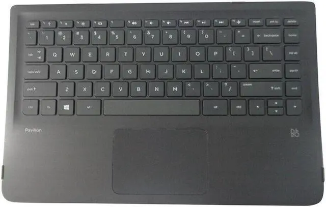 Main image of replacement keyboard for HP Pavilion 13-S Black with Palmrest   including  Touchpad 809829-001