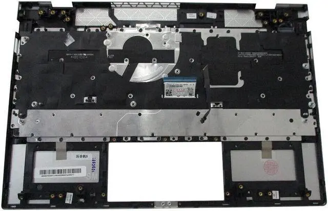 Alt view image 2 of 4 - replacement keyboard for HP Envy 13-AH 13T-AH Silver with Palmrest  Backlit  L19542-001