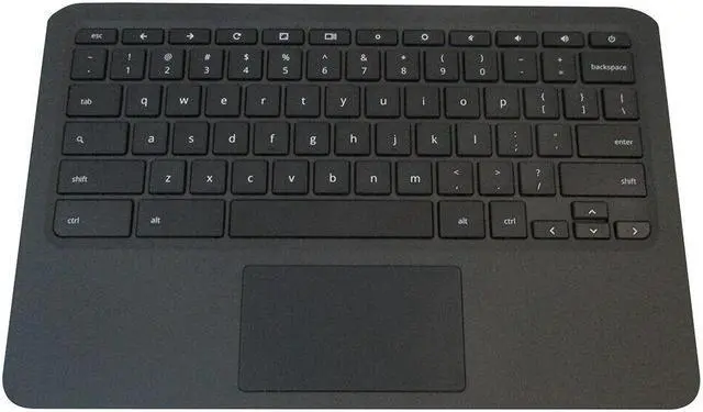 Main image of replacement keyboard for HP Chromebook 11A-NB with Palmrest   including  Touchpad L99855-001