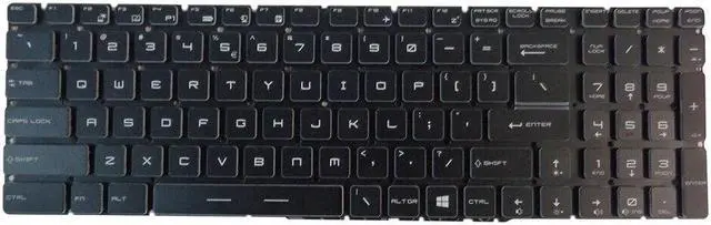 Main image of replacement keyboard for MSI GS63 Stealth (8RD) (8RE)  with Per-Key RGB Backlight