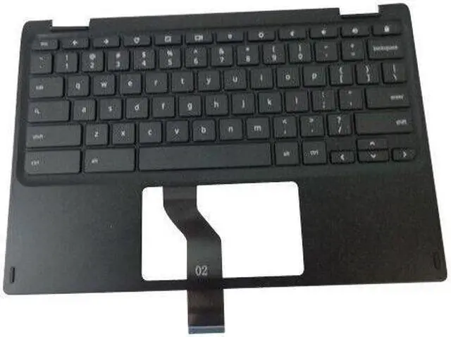 Main image of replacement keyboard for Acer Chromebook C738T CB5-132T  Black Upper Case Palmrest including