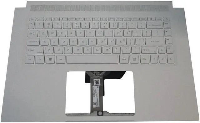 Main image of replacement keyboard for Acer ConceptD 3 315-72G White color  with Palmrest  Backlit  6B.C5XN7.030