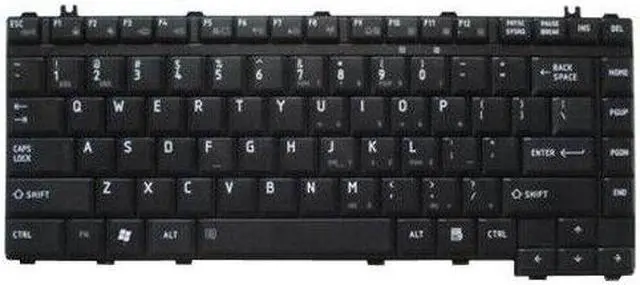 Main image of replacement keyboard for  Toshiba Satellite A200 A205 A210 A215 A300 L200 L205 L300 Black