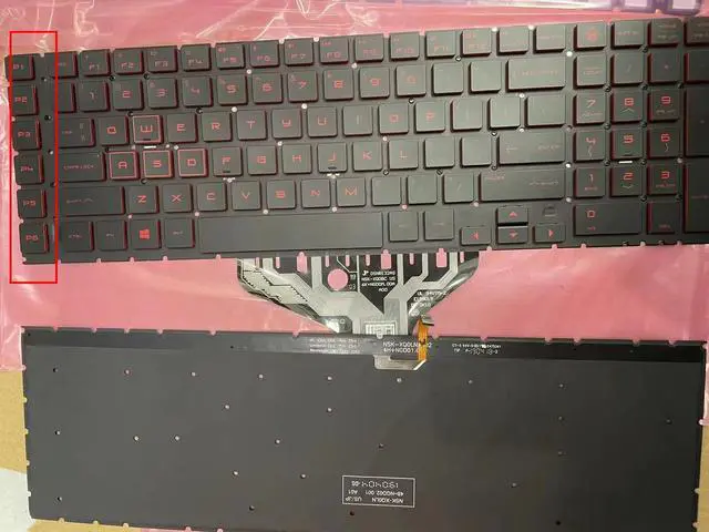 Main image of replacement keyboard for  HP OMEN Plus 17-CB 17-cb1080nr 17-cb0020nr 17 cb1038ur US  backlit