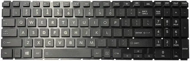Alt view image 3 of 5 - Laptop US keyboard For Toshiba Satellite C55-C5390 C55-C5162 C55-C5300