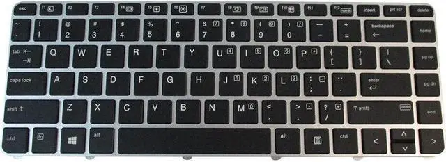 Main image of Backlit Keyboard for HP EliteBook 745 G3 745 G4 Laptops - No Pointer