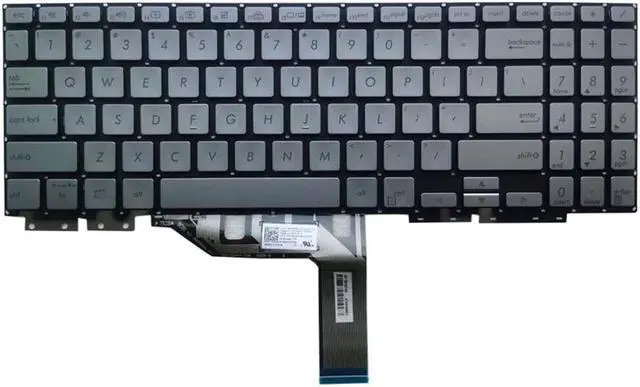 Alt view image 2 of 5 - Keyboard for ASUS ZenBook Flip 15 UX562F UX562FA UX562FD UX562FDX Silver US