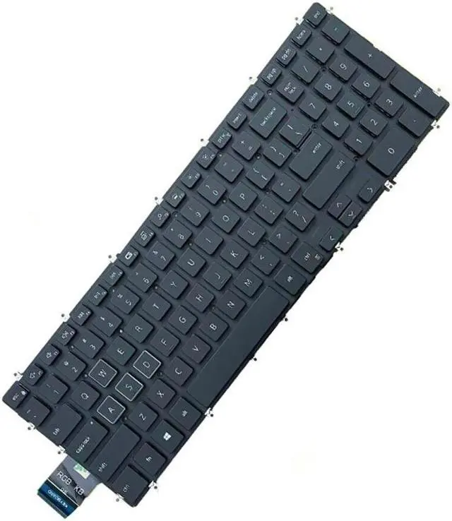 Alt view image 3 of 5 - Keyboard for Dell Alienware M15 P79F P79F001 M17 ALW15M Backlit No Frame US