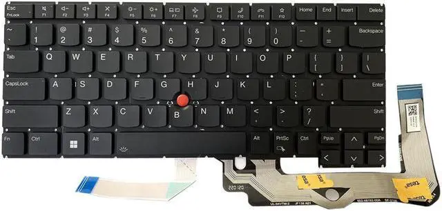 Alt view image 2 of 5 - Keyboard NO Backlit(Black) for Lenovo ThinkPad T14s Gen 3 21BR 21BS SN21D68484