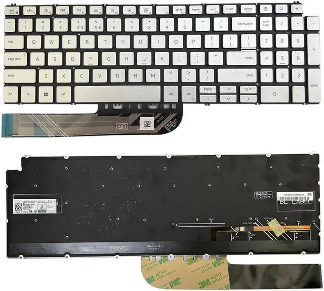 Main image of Replacement Keyboard with backlight For Dell Inspiron 15 7590 7591 7791 5594 5598