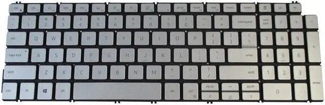 Main image of Silver Backlit Keyboard for Dell Inspiron 7590 7591 7791 Laptops - GMXMJ
