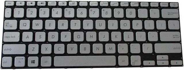Main image of Silver Replacement Keyboard for Asus VivoBook 14 A412 Laptops