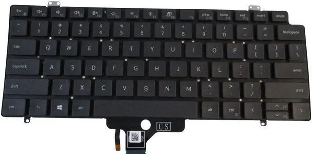 Main image of Backlit Keyboard For Dell LatituDE 7410 Laptops - Replace part number  GMM47